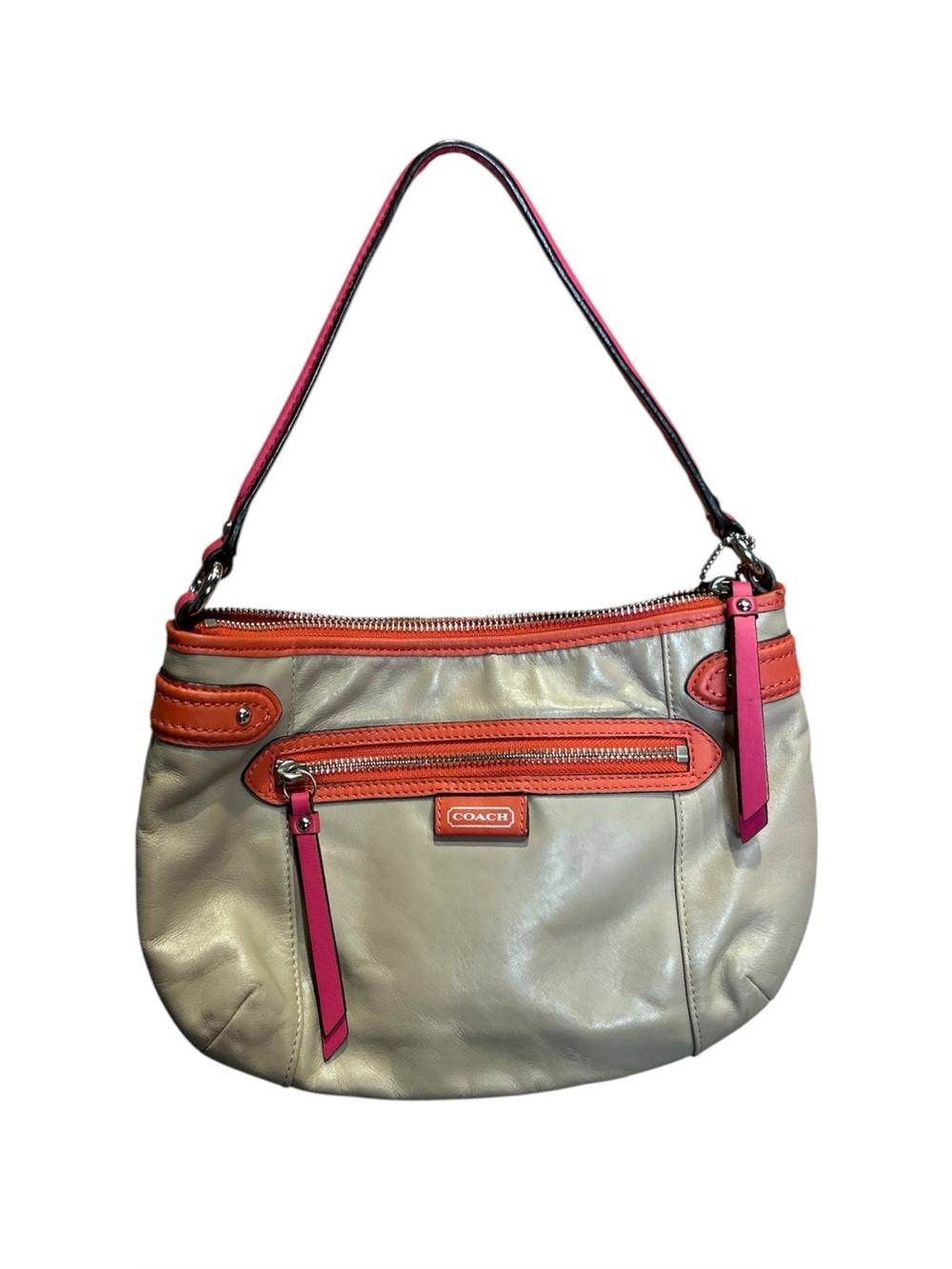 Y2K Coach Daisy Spectator Leather Shoulder Bag
